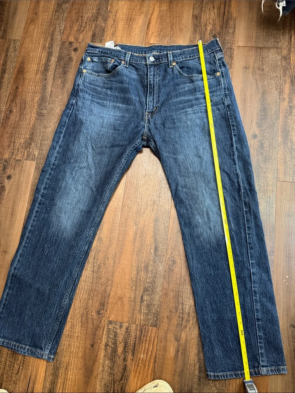 Levi's Men's Straight Jeans in Indigo Blue Denim